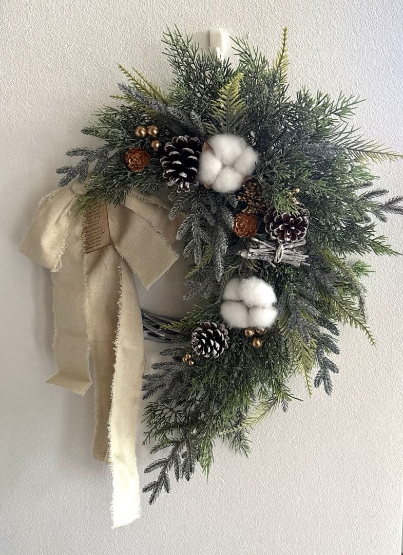 ＊フラワーリース＊　特大　玄関リース　クリスマスリース