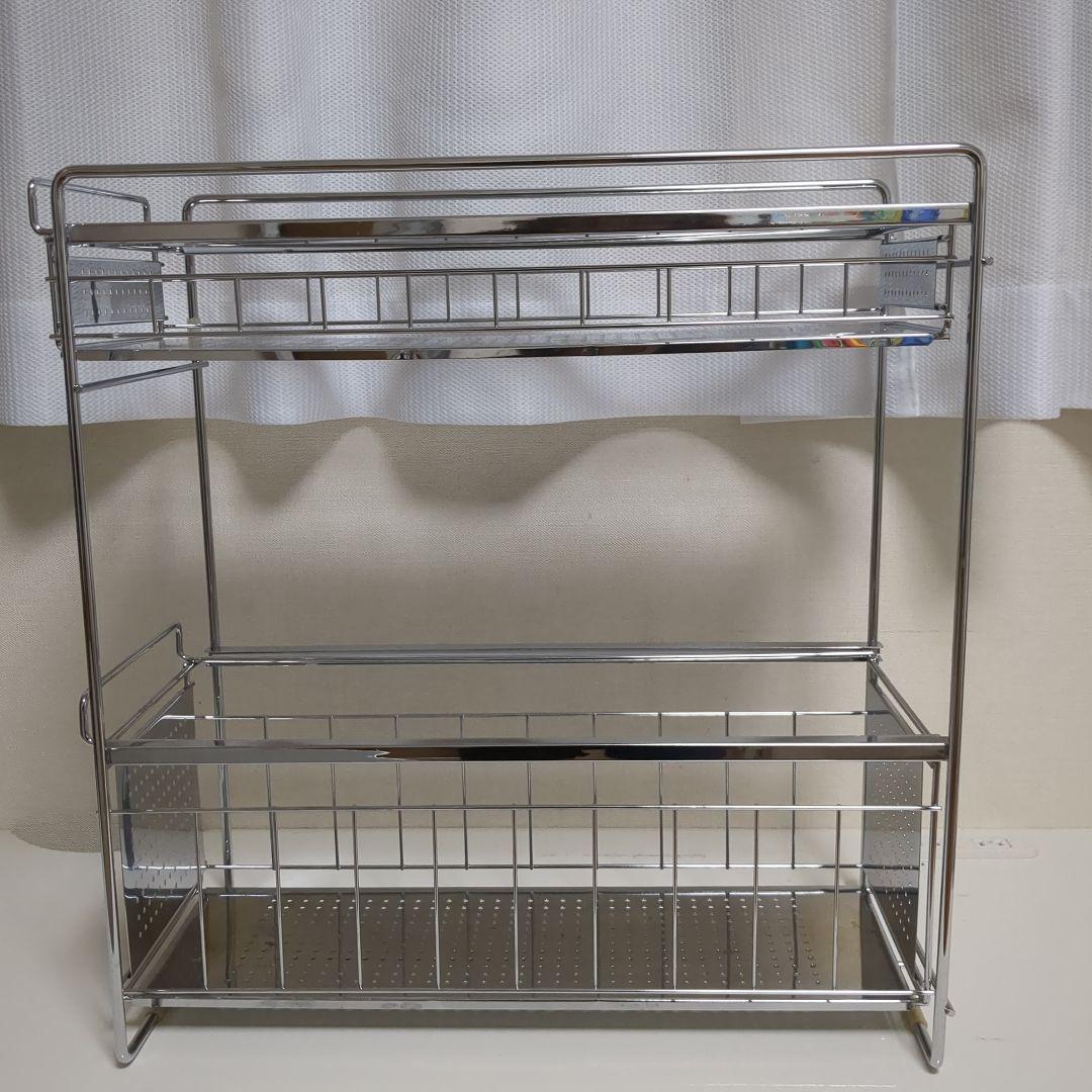 【専用出品】ステンレス製キッチンシンク下収納ラック【 2個】
