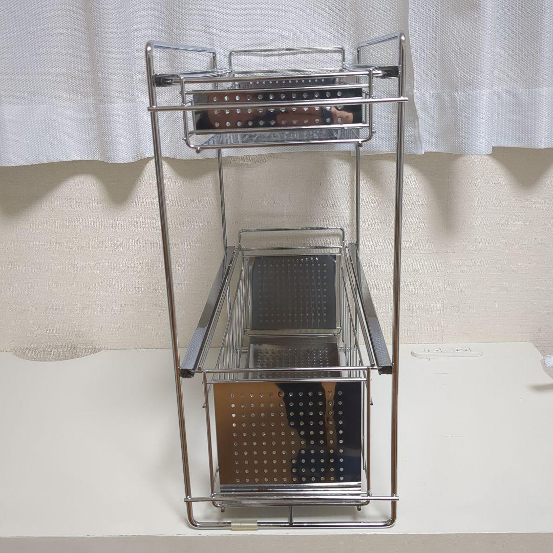 【専用出品】ステンレス製キッチンシンク下収納ラック【 2個】
