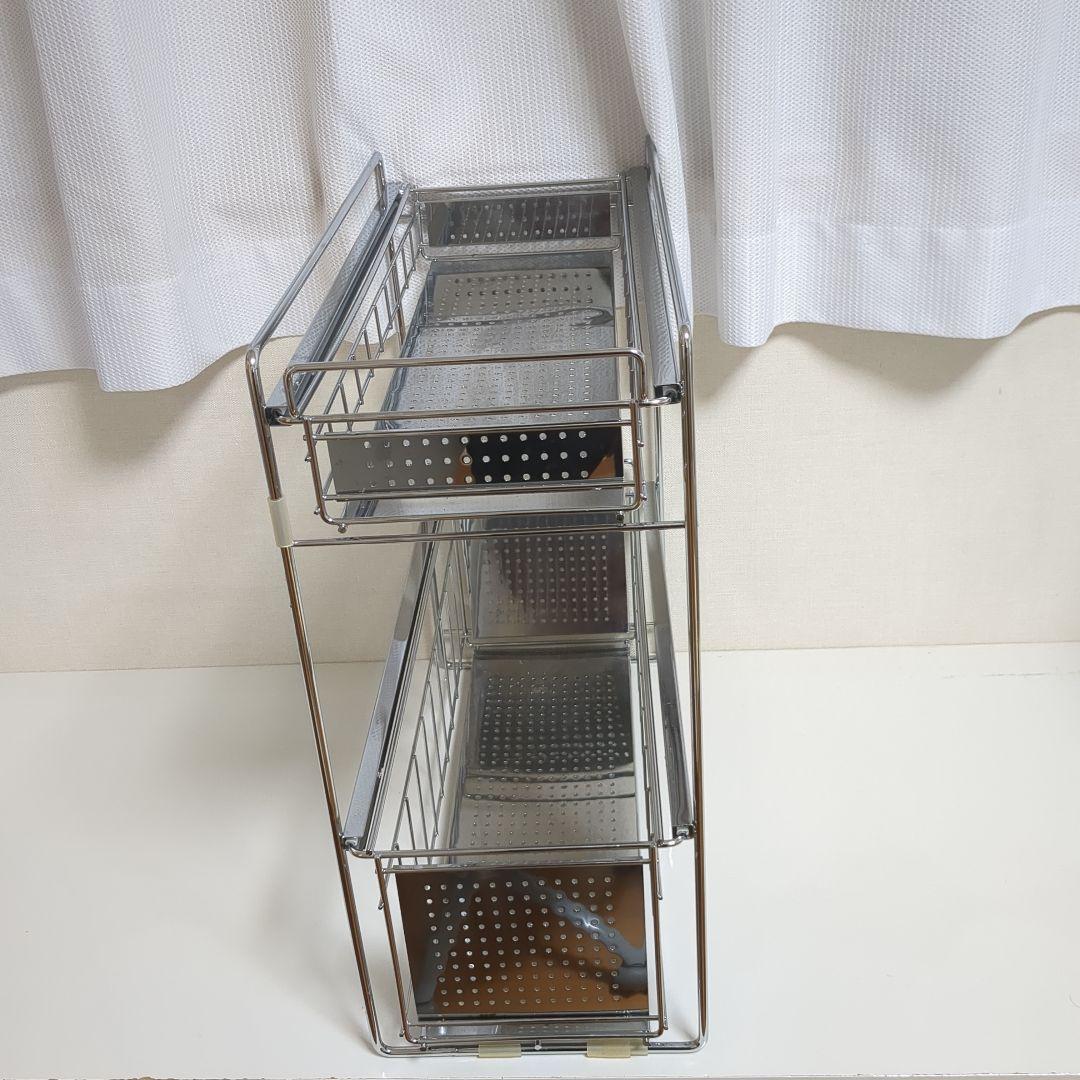 【専用出品】ステンレス製キッチンシンク下収納ラック【 2個】