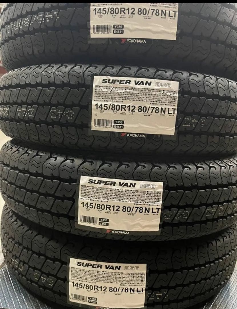YOKOHAMA SUPER VAN 145/80R12 4本セット