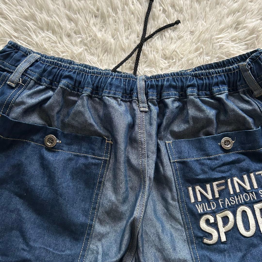 INFINITY SPORT 刺繍 デニムジャケット＋パンツ セットアップ