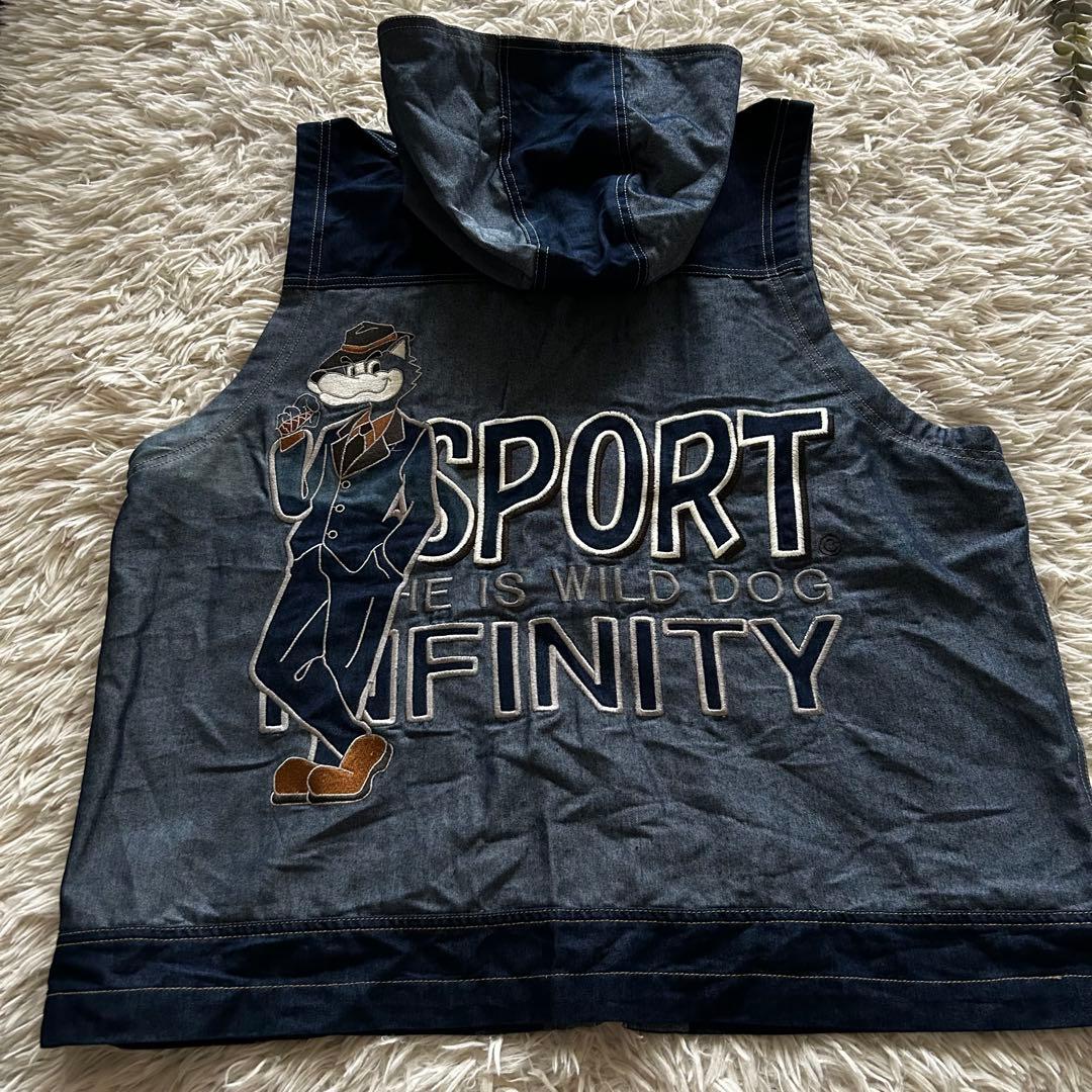 INFINITY SPORT 刺繍 デニムジャケット＋パンツ セットアップ