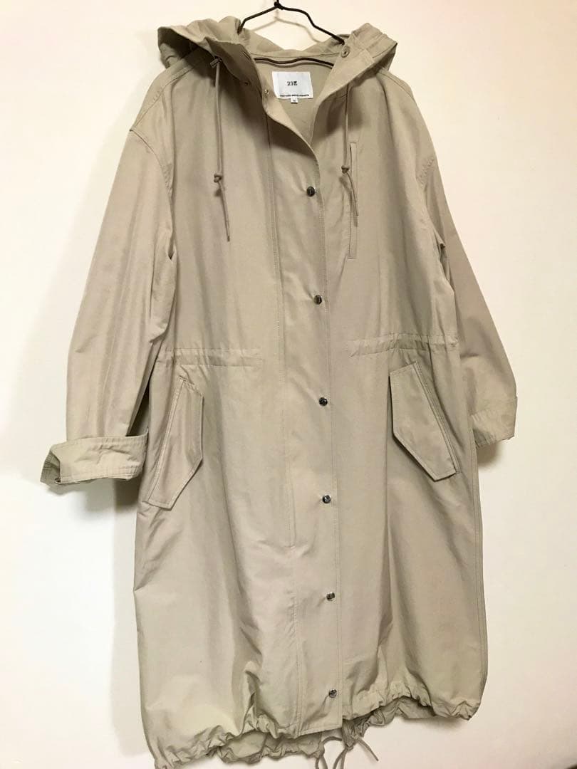 ★新品★ 23区 ライトタッサー モッズコート　ベージュ系