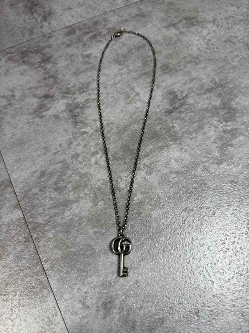 GUCCI グッチ ダブルG キー ネックレス シルバー