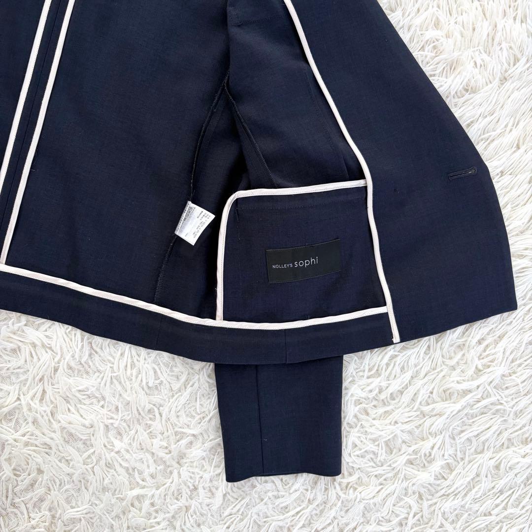 NOLLEY’S Sophi ウォッシャブルドライシャンブレーショートジャケット