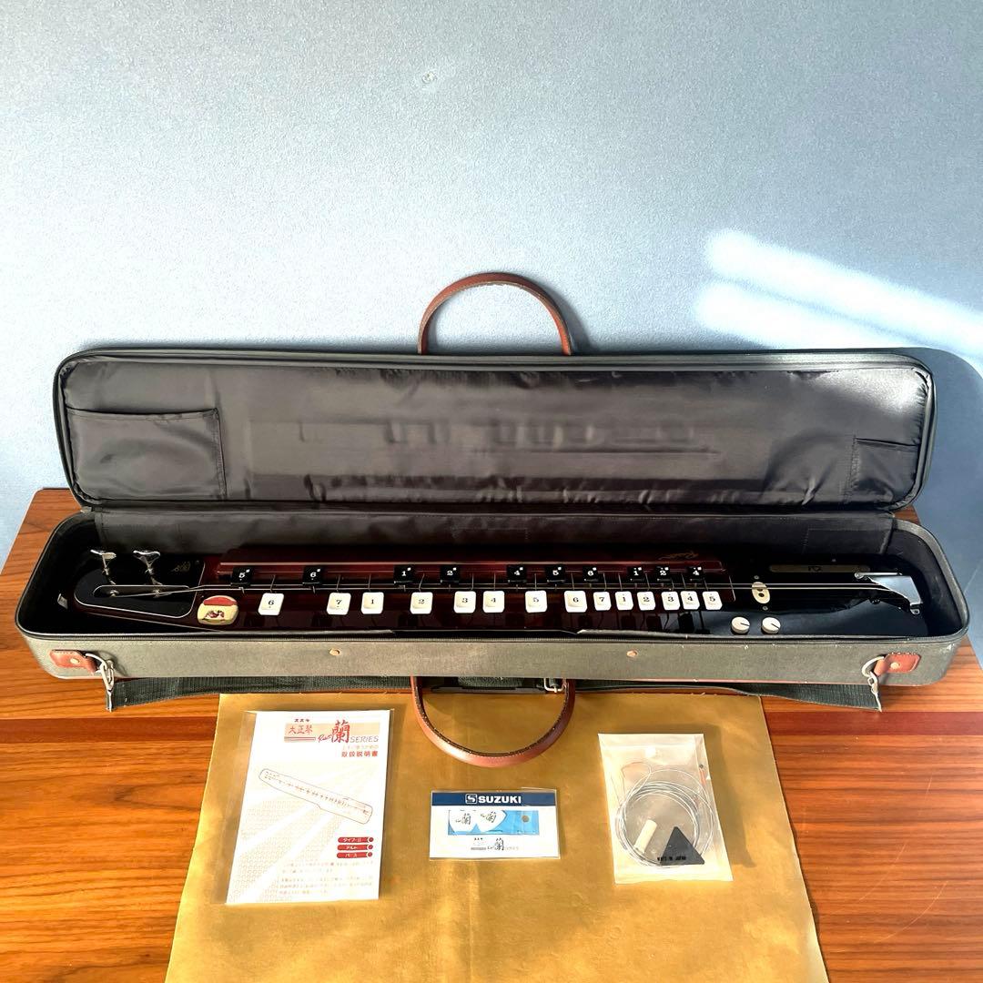 【美品　商品】SUZUKI 電気大正琴 蘭BASS バス ベース 低音