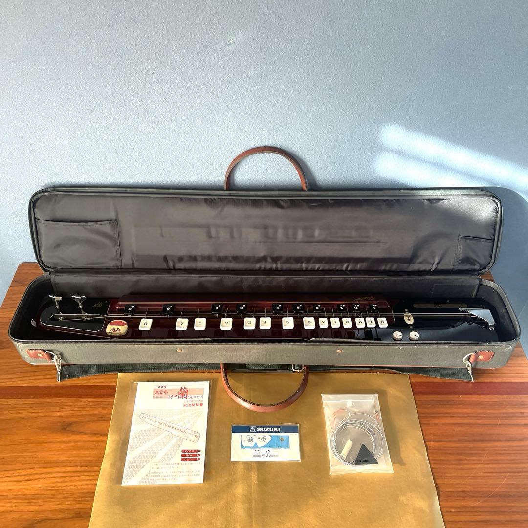 【美品　商品】SUZUKI 電気大正琴 蘭BASS バス ベース 低音