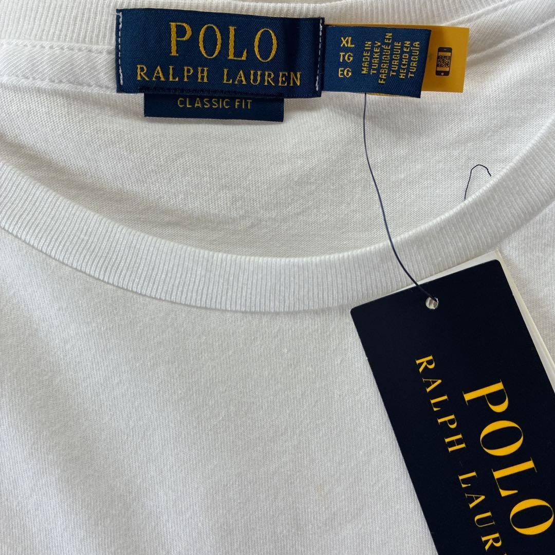 【新品タグ付き‼︎】Ralph Lauren XL ポロベアーホワイト Tシャツ