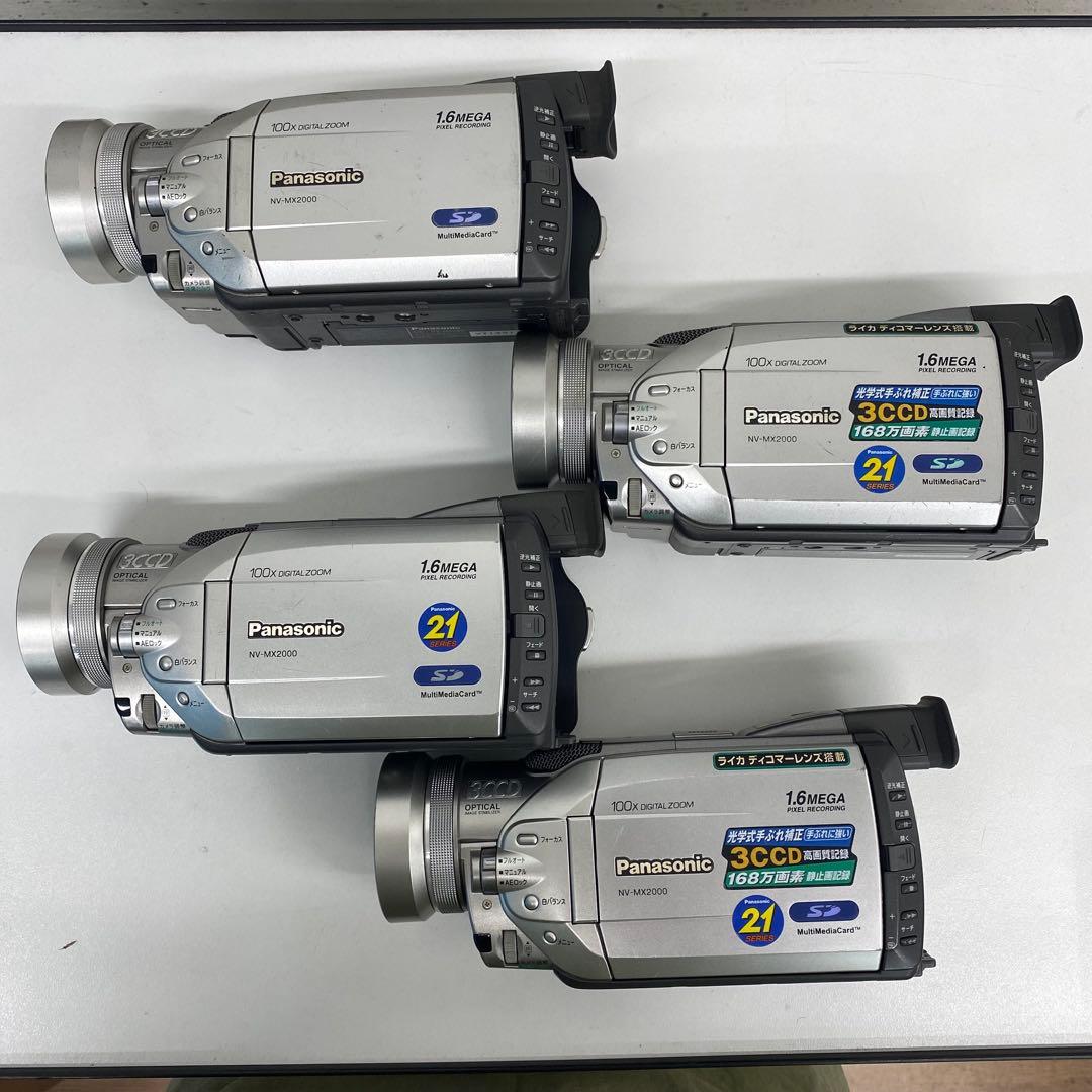 【通電確認】Panasonic NV-MX2000 miniDVビデオカメラ4台