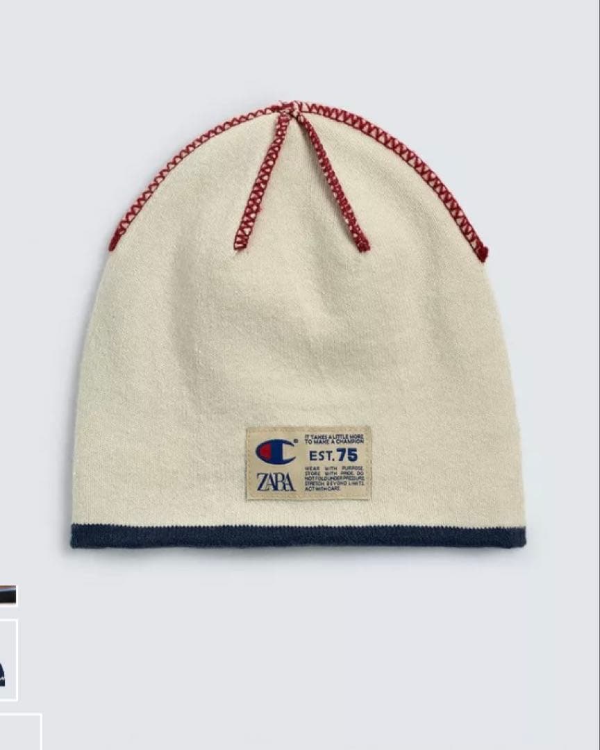 zara champion コラボ ビーニー 完売品
