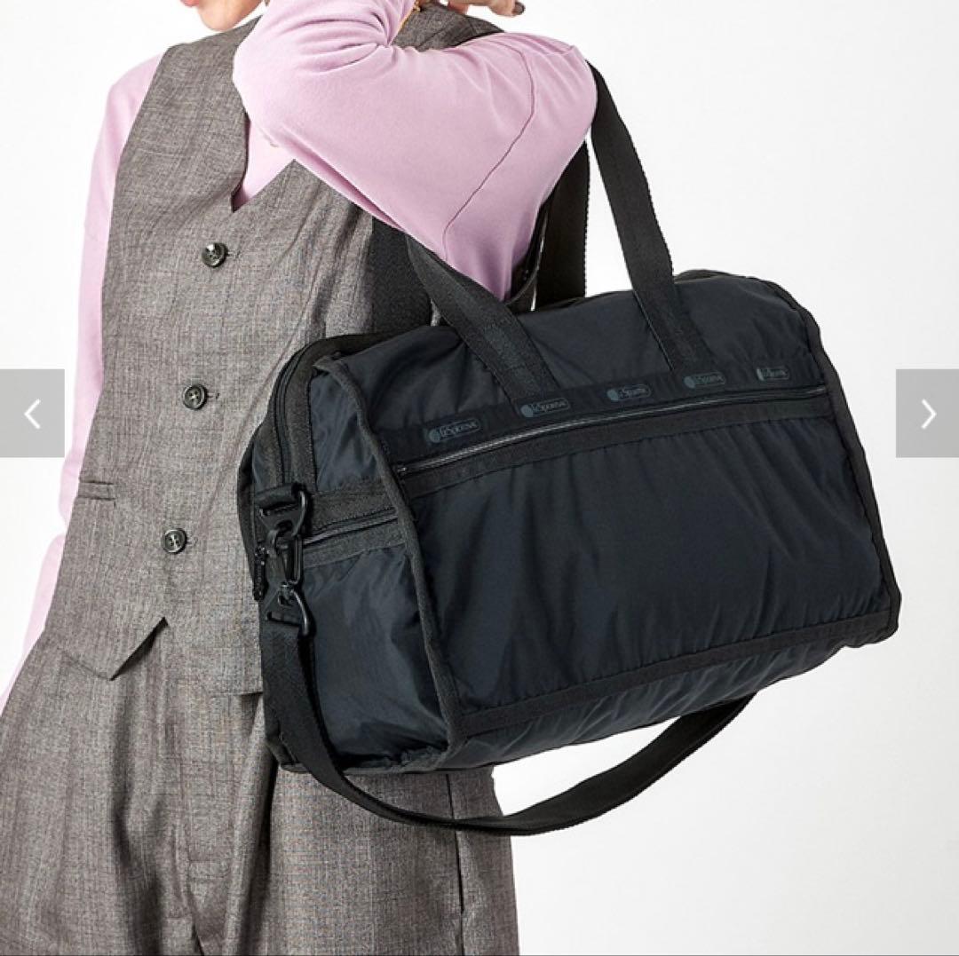 LeSportsac ブラックボストンバッグ