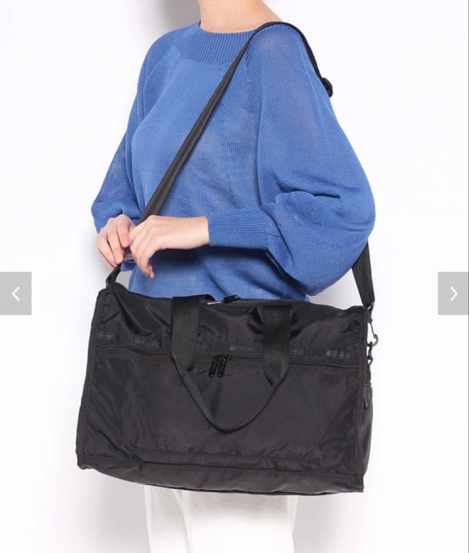 LeSportsac ブラックボストンバッグ