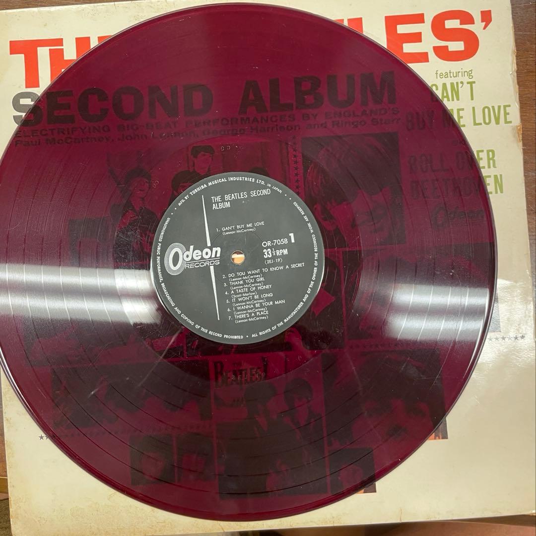 THE BEATLES' SECOND ALBUM OR 7058 赤盤日本盤