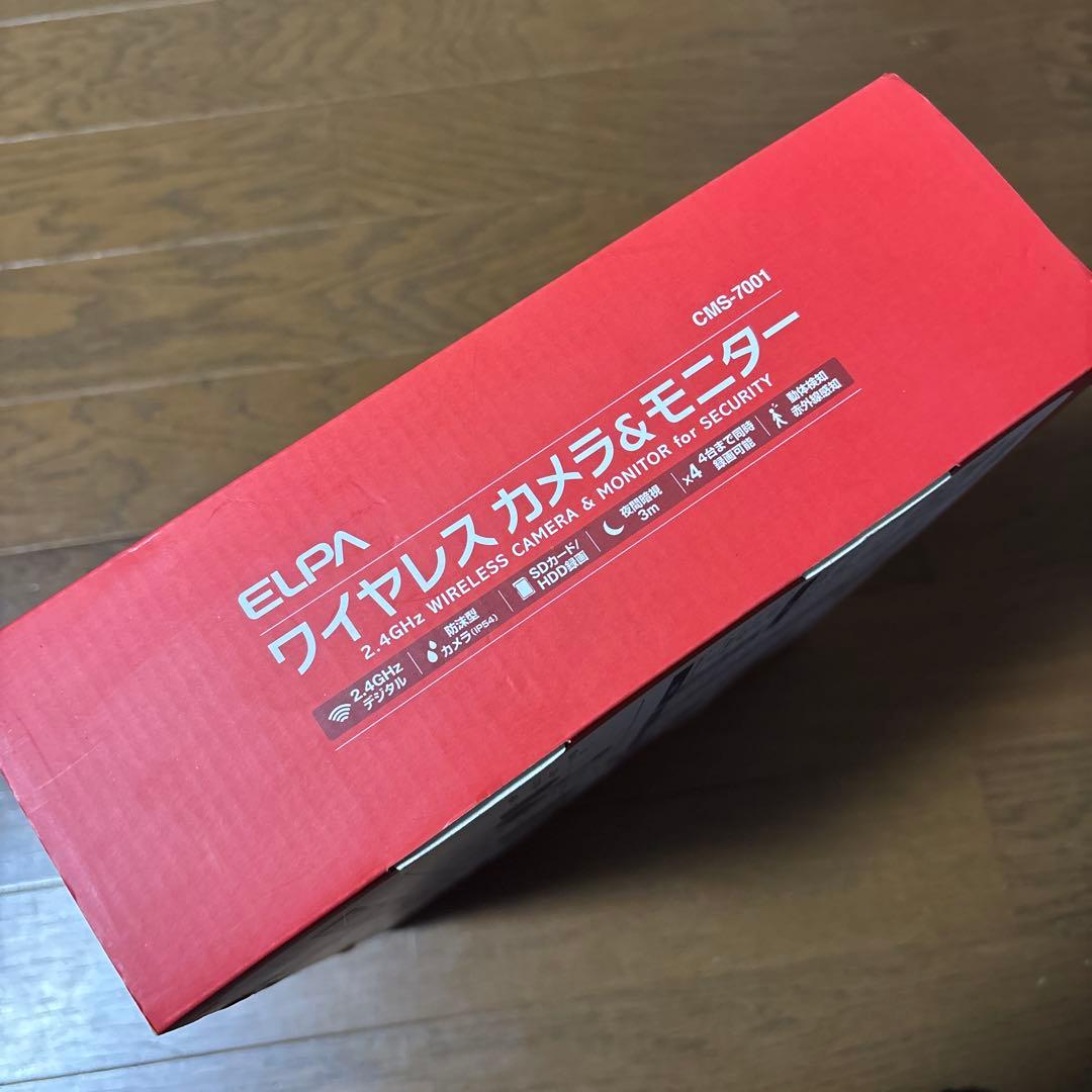ELPA ワイヤレス カメラ ＆ モニター CMS-7001 新品