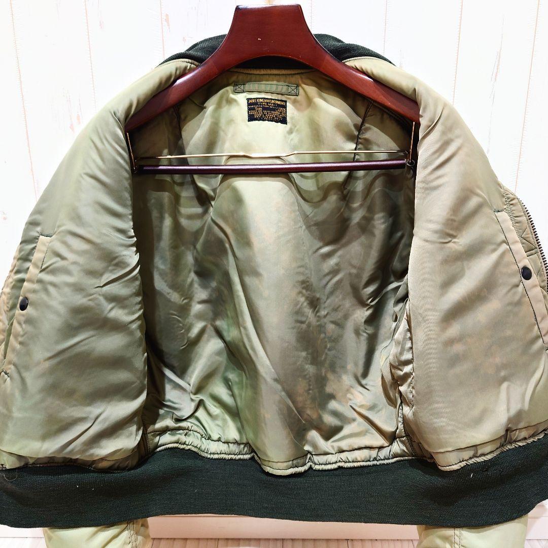 ジャケット・アウター VINTAGE SILVER STONE MOBIL ARMER MA-1 L