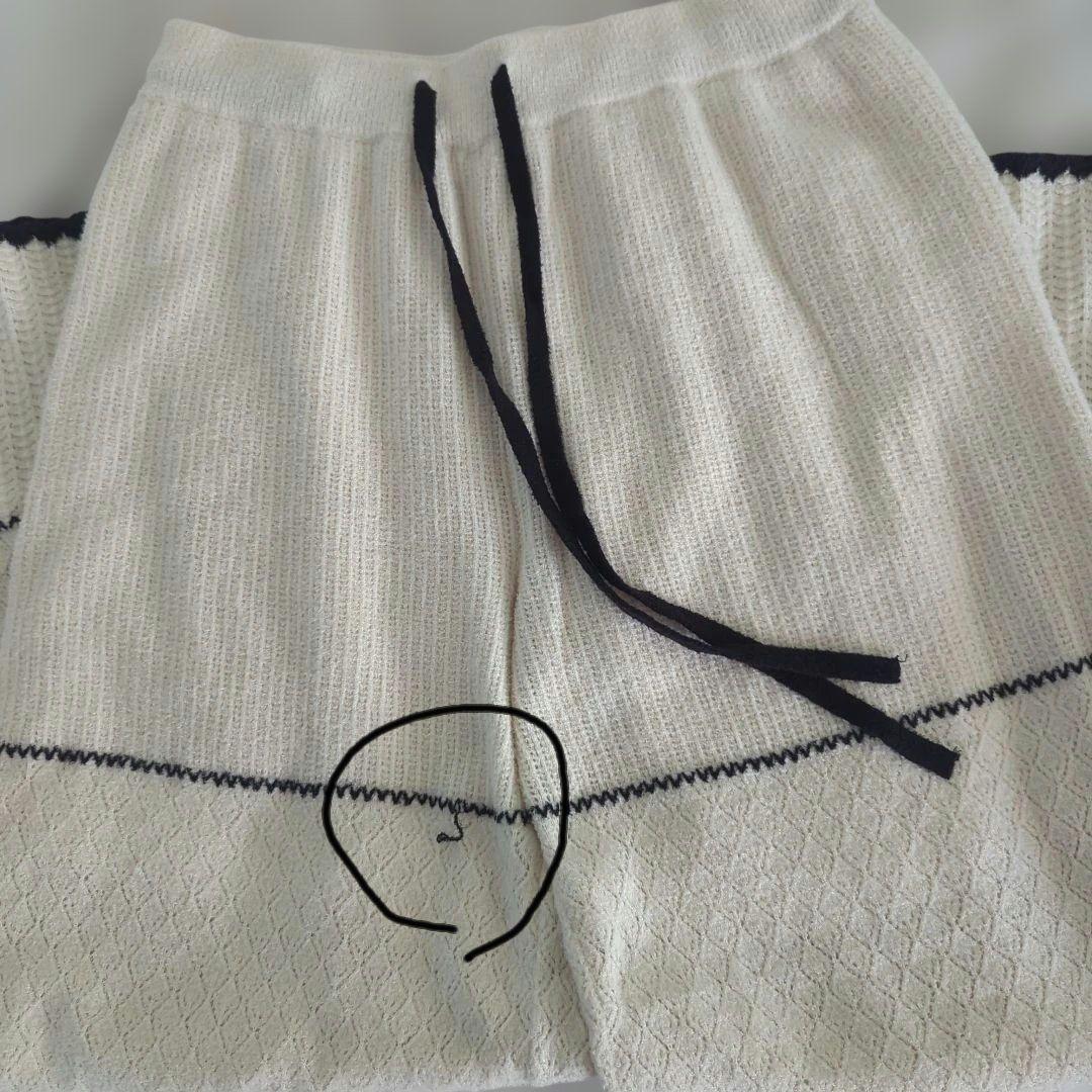 SNIDEL  クロシェカーディガン・パンツ セット