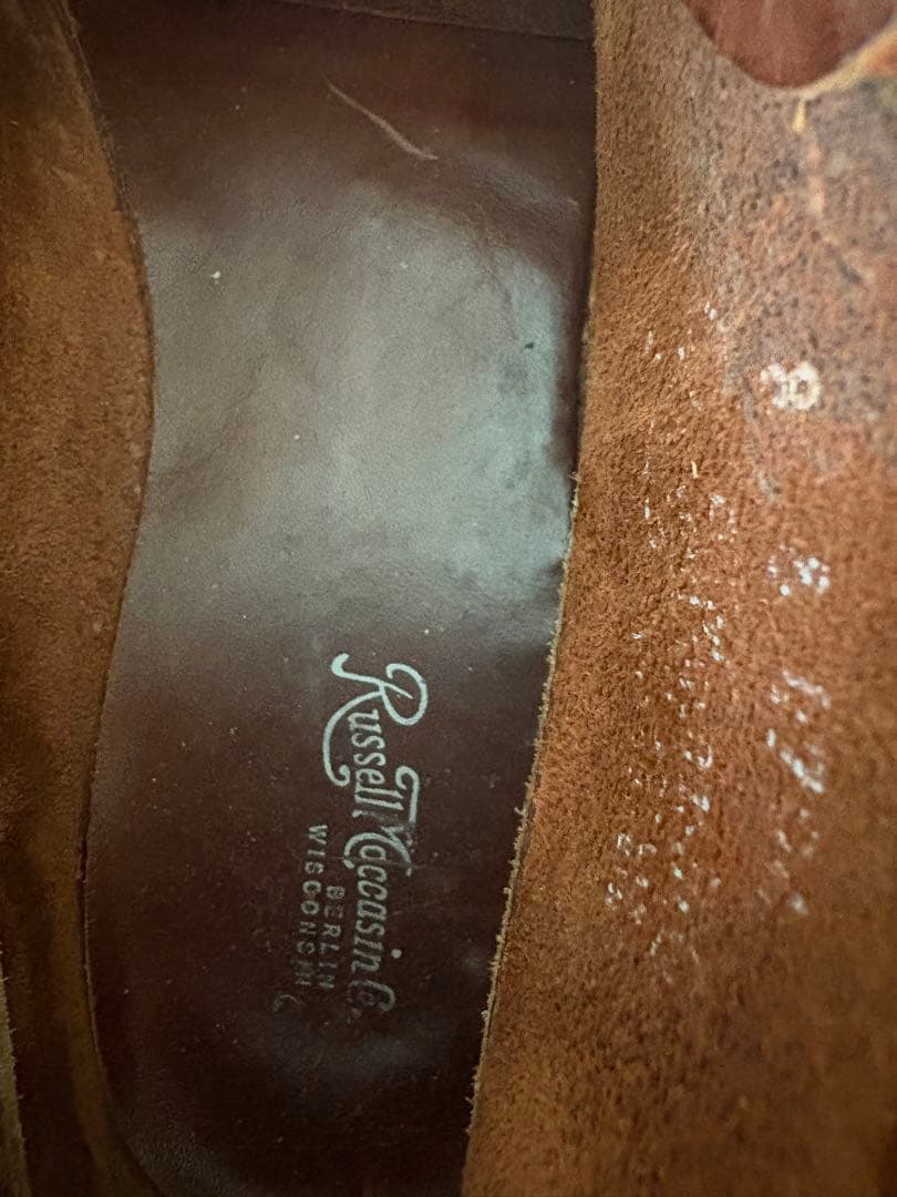 ラッセルブラウンレザー モカシン　8表記　箱無し