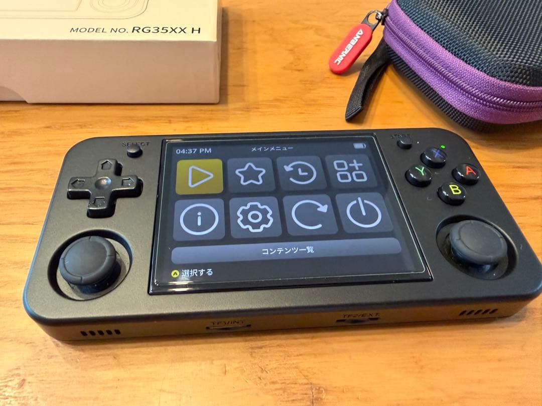 ANBERNIC RG35XX H ブラック 起動用32GBSDカードmuOS