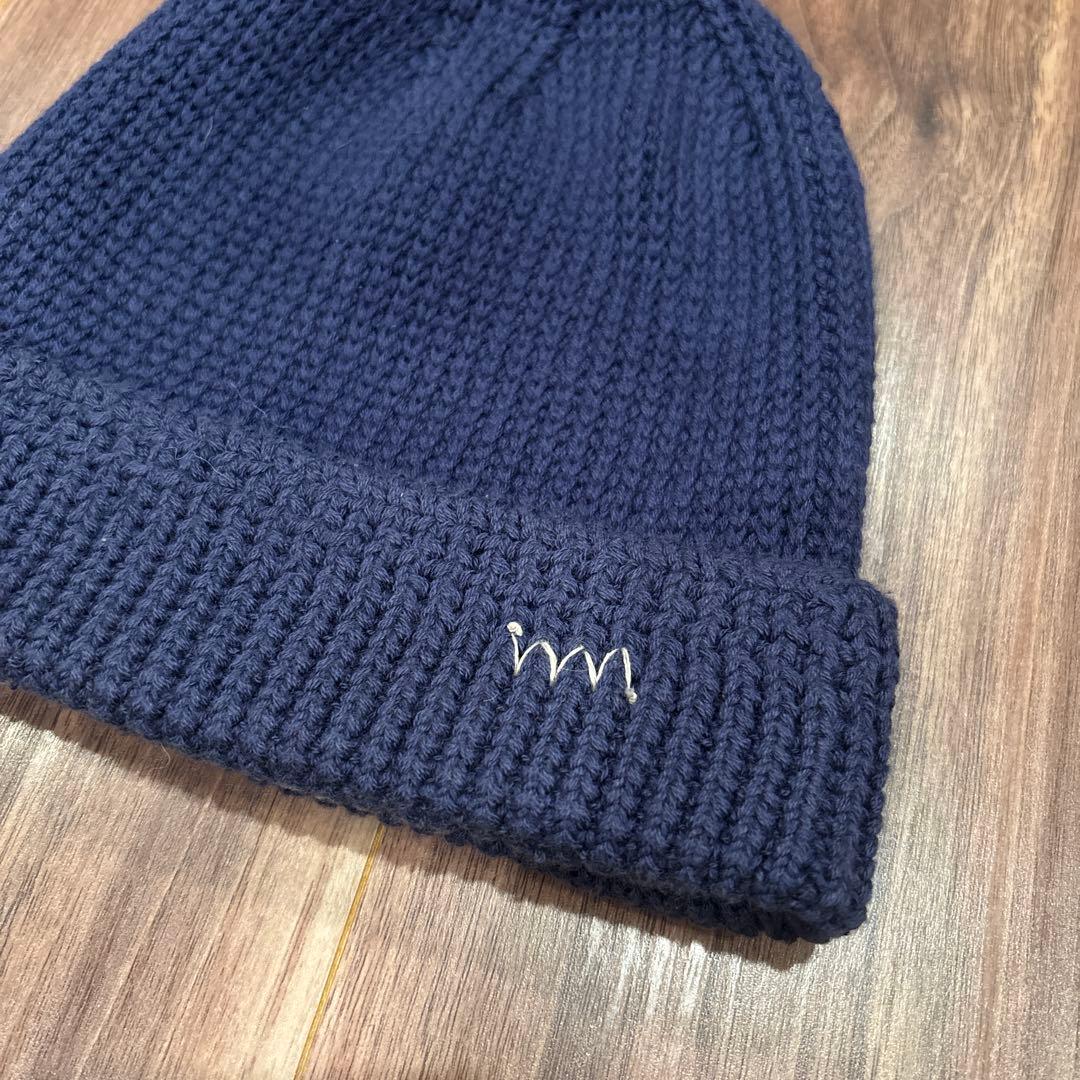 visvim knit beanie ネイビー