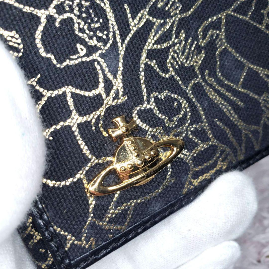 Vivienne Westwood ゴールドオーブゴールド総柄折り財布 レア
