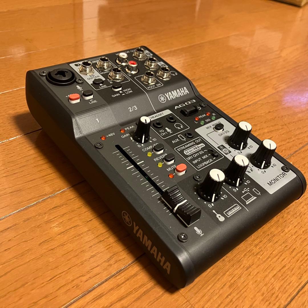 YAMAHA ( ヤマハ ) AG03MK2 B 3ch ミキサー ブラック