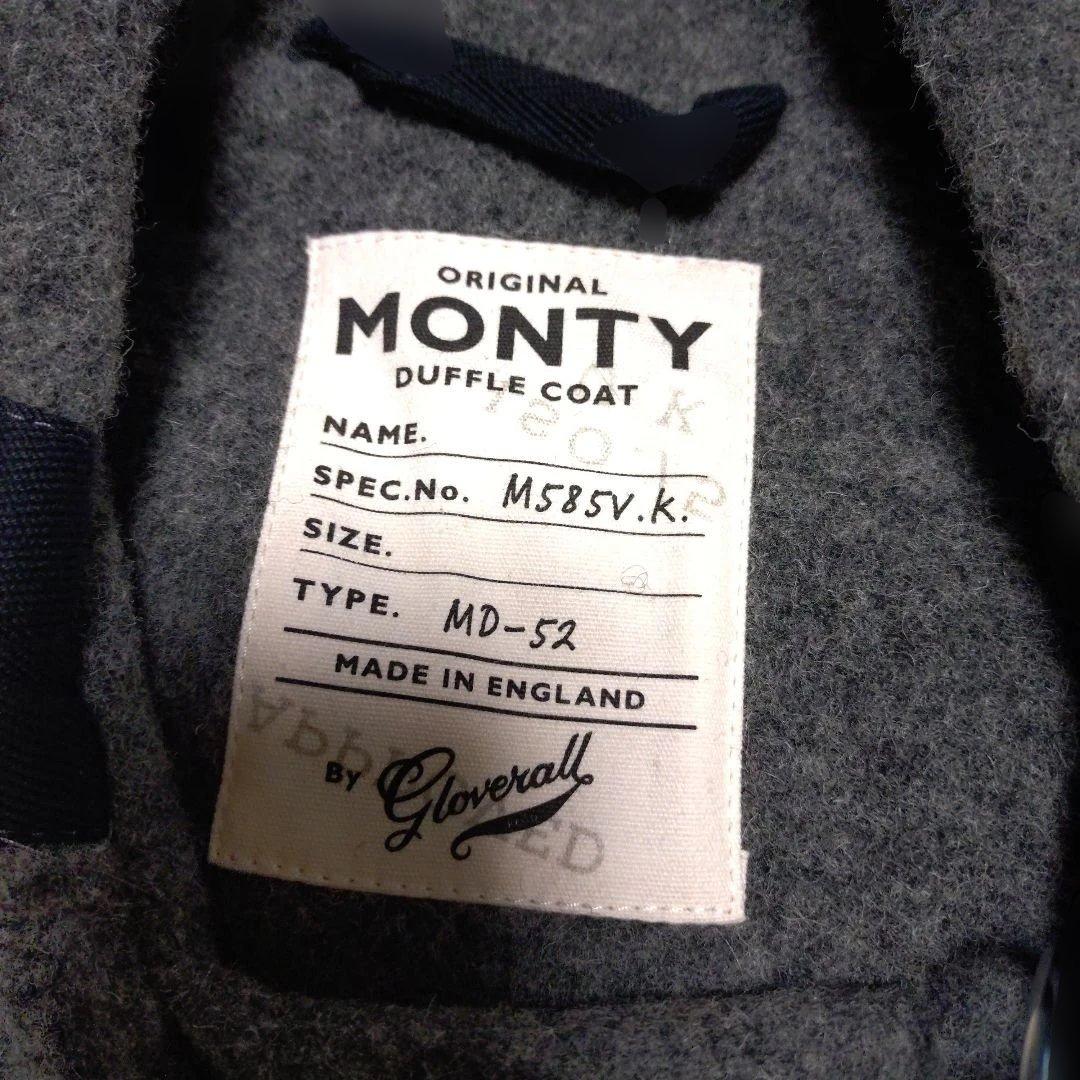 MONTY ダッフルコート グレー ウール M相当