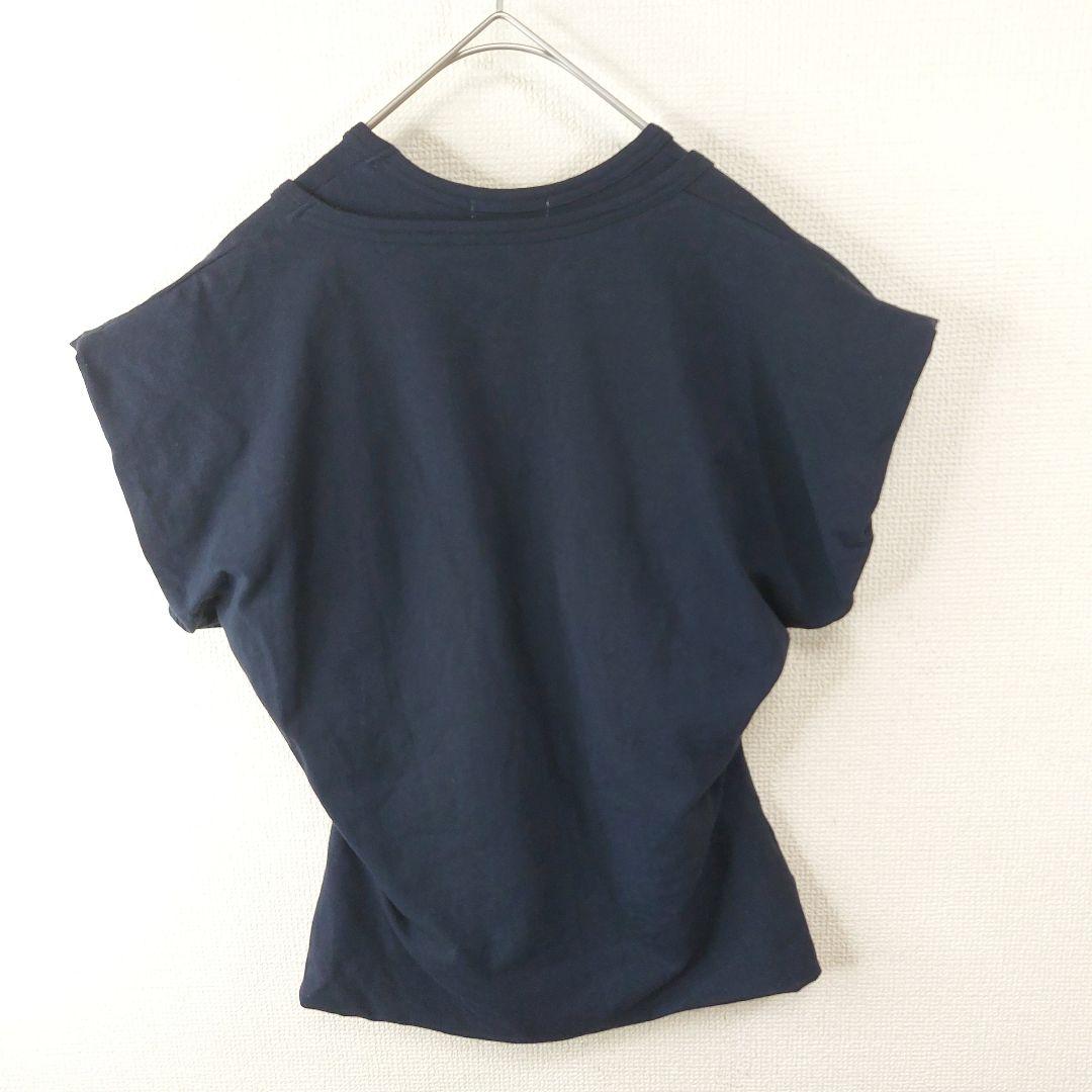 ８０s COMME des GARCONS ダブルネック 重ね着Tシャツ　変則