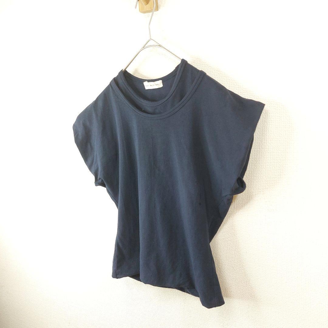 ８０s COMME des GARCONS ダブルネック 重ね着Tシャツ　変則