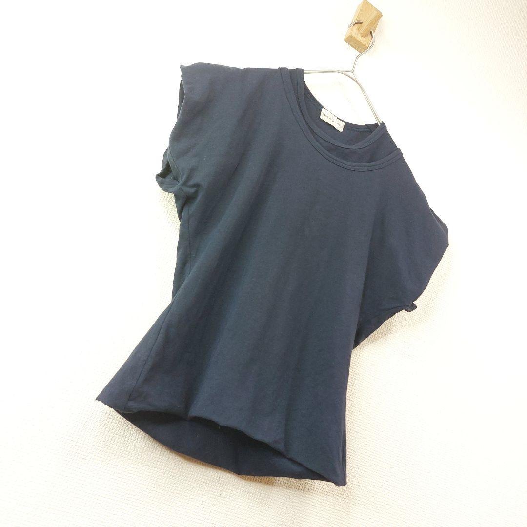 ８０s COMME des GARCONS ダブルネック 重ね着Tシャツ　変則