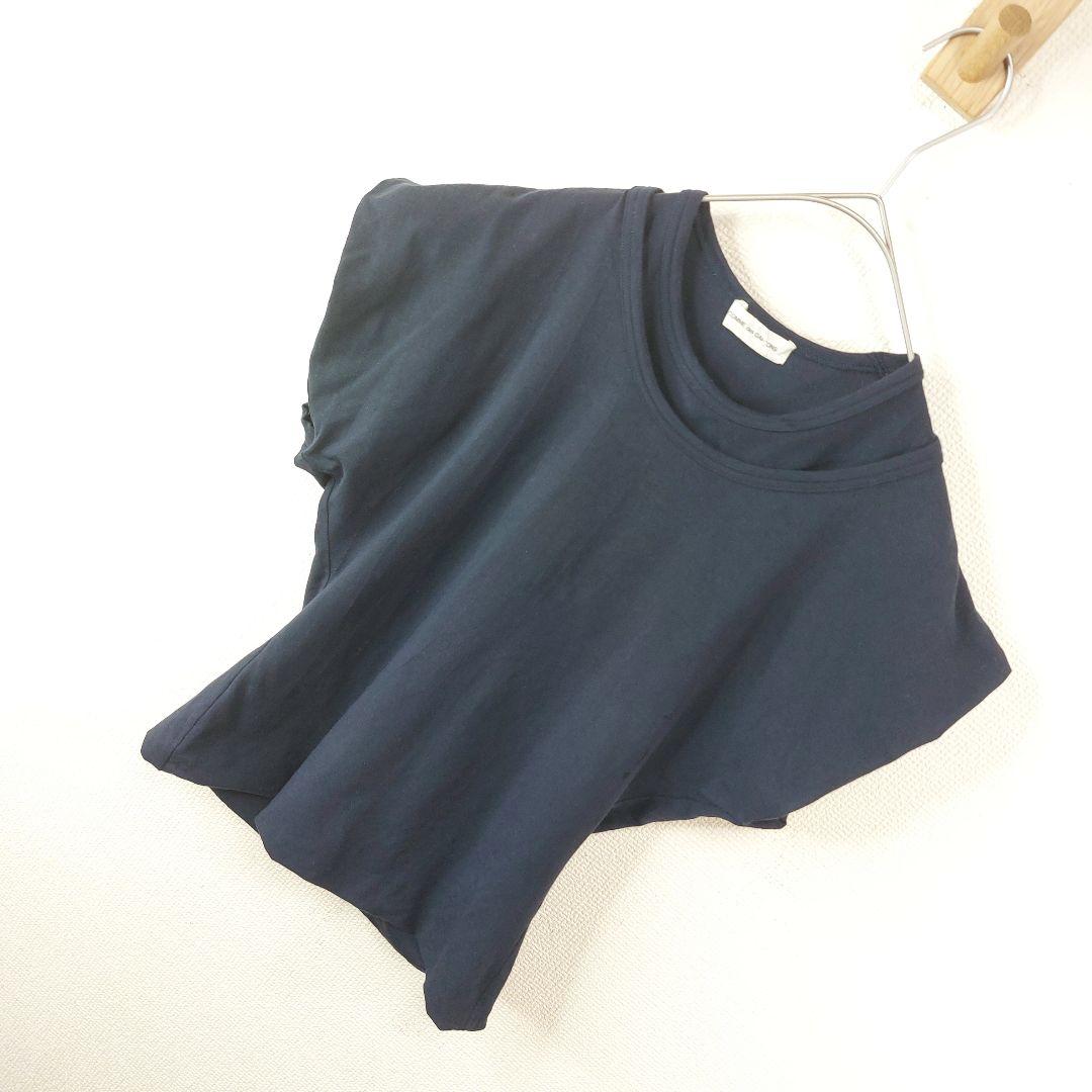 ８０s COMME des GARCONS ダブルネック 重ね着Tシャツ　変則