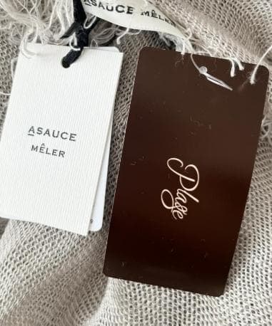 【新品タグ付】ASAUCE MELER フランダース産リネンソフトカラミストール