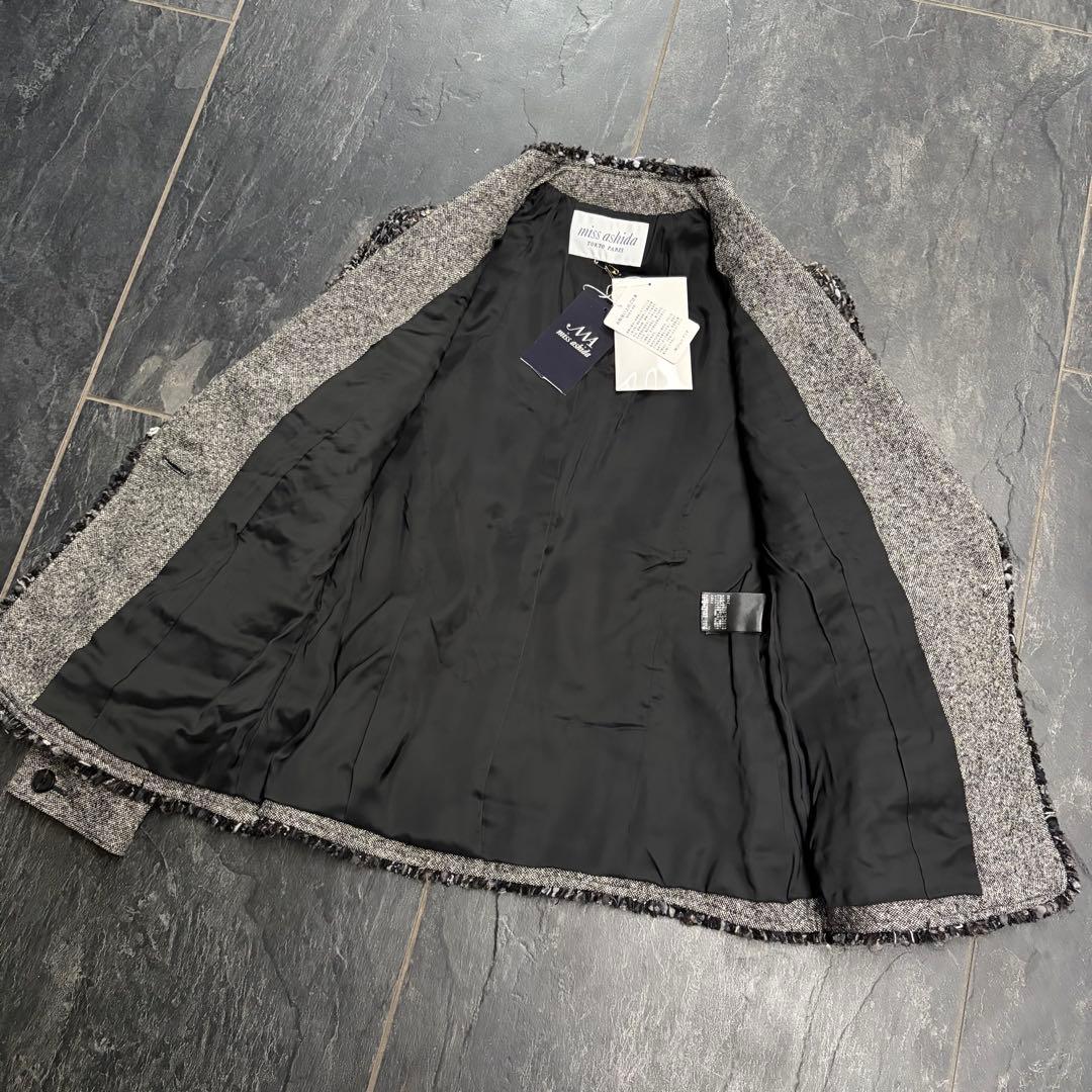 【新品未使用】miss ashida ミスアシダ　ツイードジャケット　7