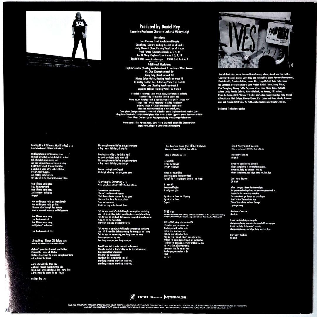 Joey Ramone　Don't Worry About Me　レコード　LP