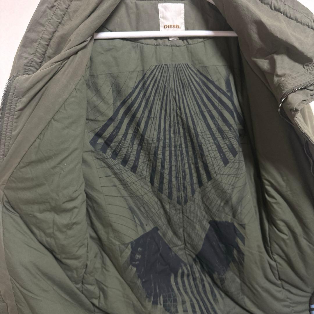 《DIESEL》 ディーゼル (S) モッズコート カーキ ミリタリージャケット