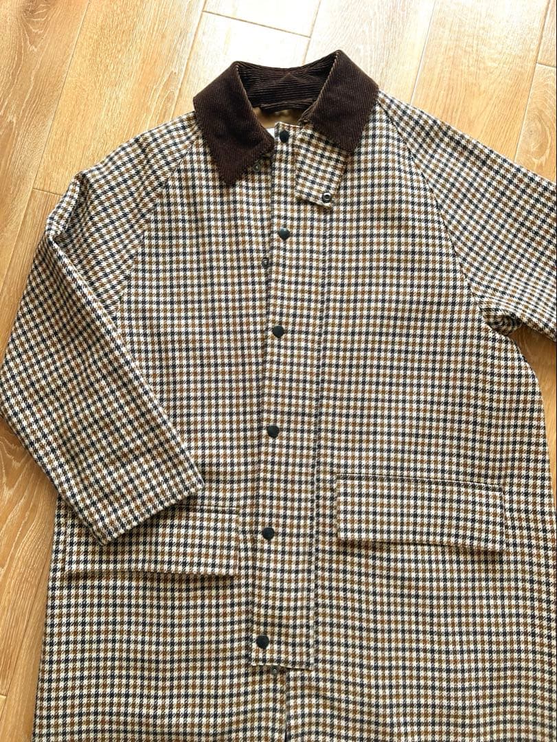 Barbour rokh 別注サイズ8ガンクラブチェックコート