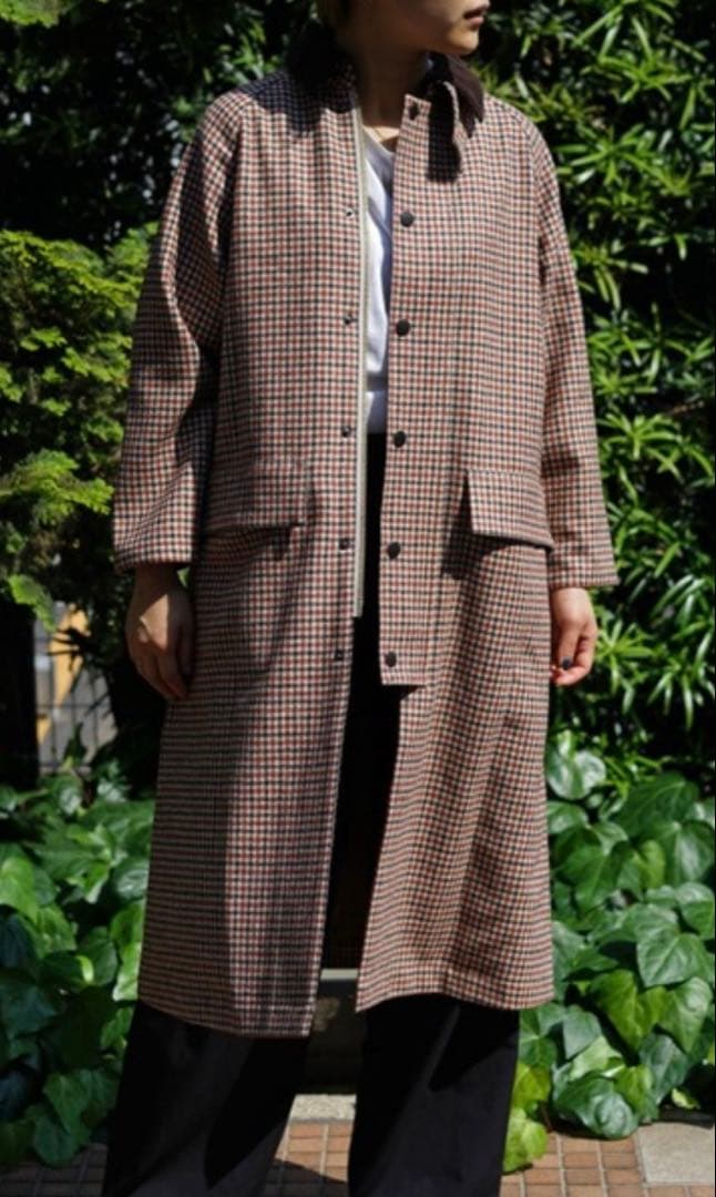 Barbour rokh 別注サイズ8ガンクラブチェックコート