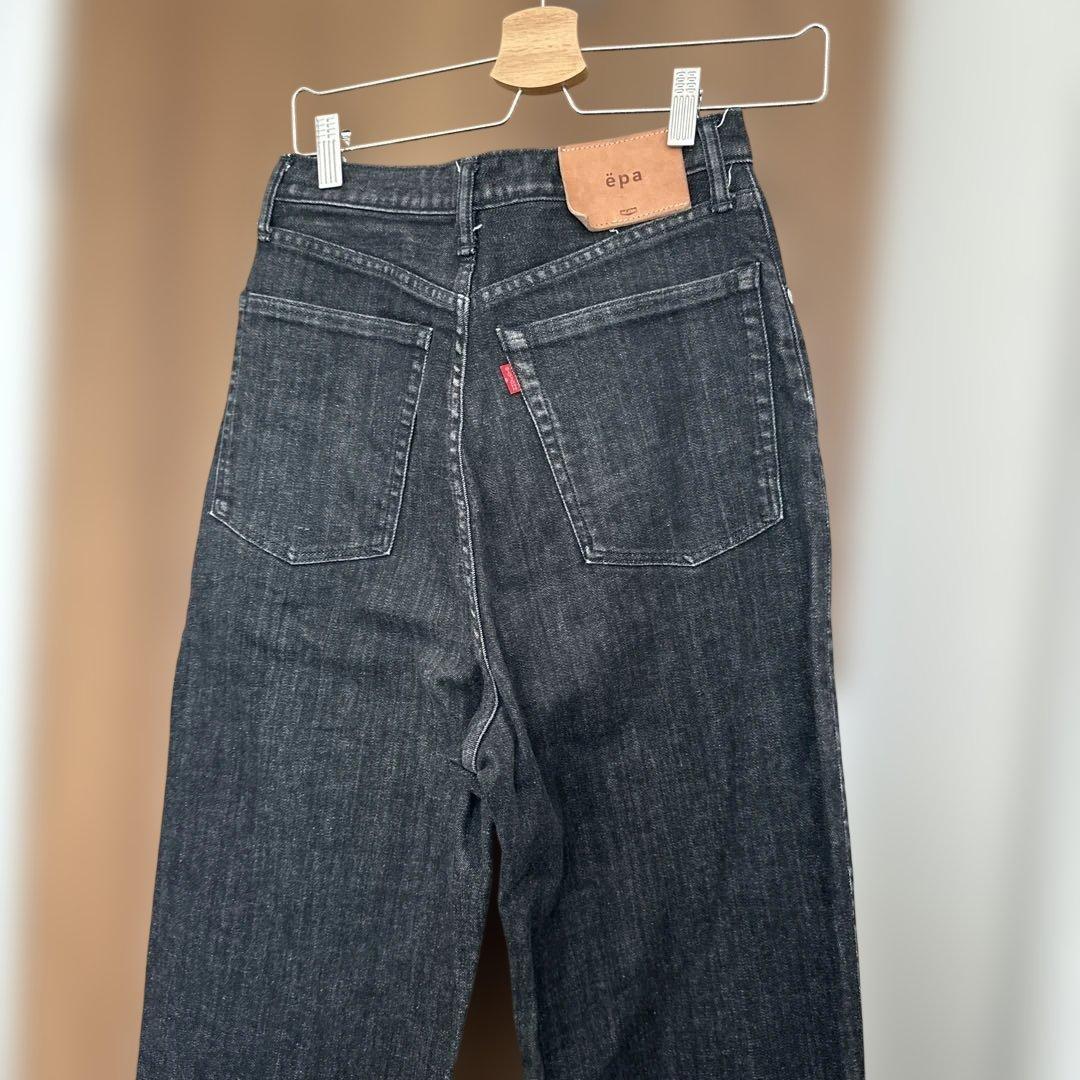 最終値下⭐︎ëpa epa エパ wide straight jeans\"BLK\"