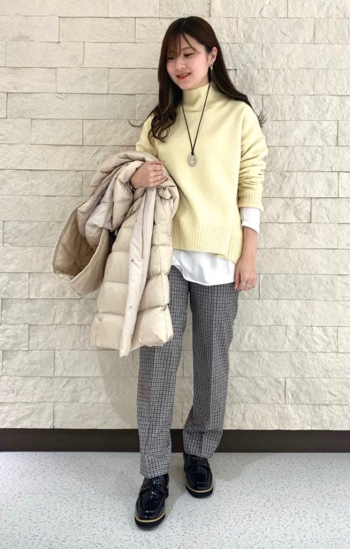 完売　23区　【CLASSY掲載】ウールカシミヤブレンド スタンドネックニット