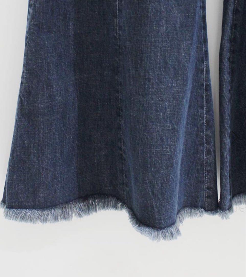 パンツ EJ SHEYANG BOOTCUT SOUAT DENIM TROUSERS
