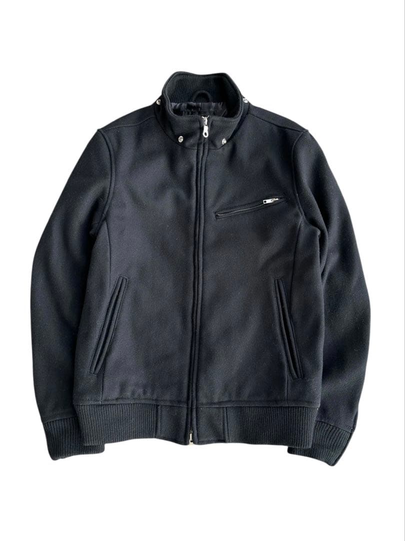 ジャケット・アウター high neck wool bomber jacket