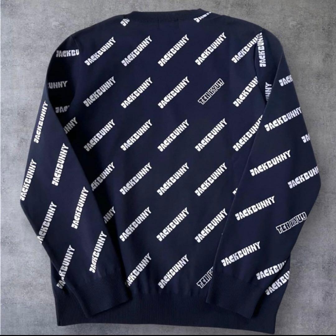 【新品】ジャックバニー 2023年　AmossaSL ニット　LL/紺　セーター