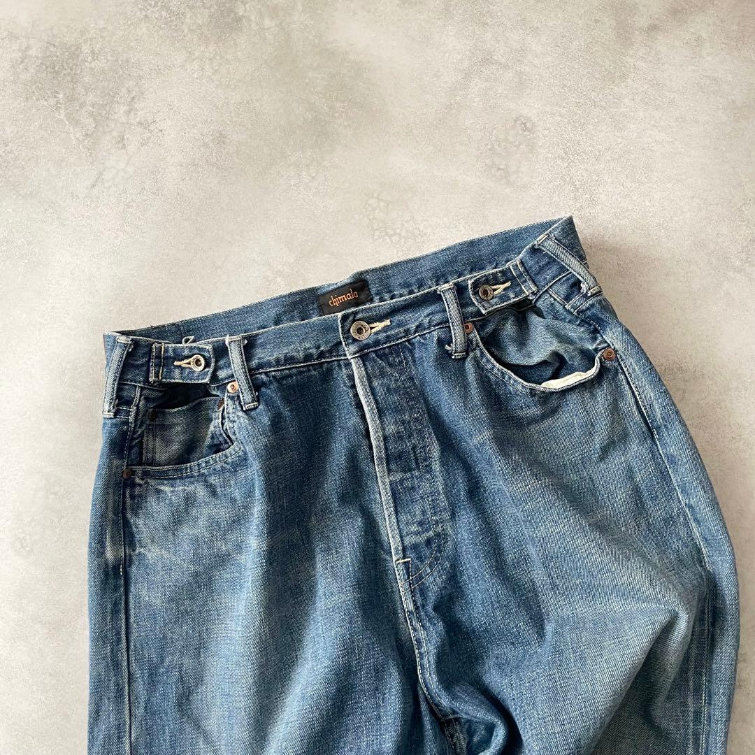 chimala WAIST ADJUSTABLE DENIM ビッグデニム 32