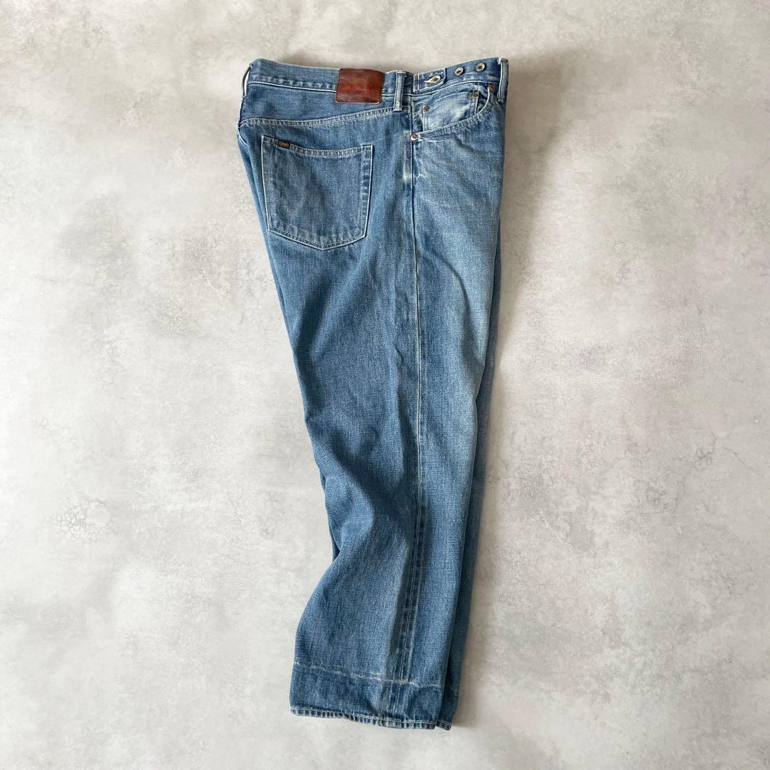 chimala WAIST ADJUSTABLE DENIM ビッグデニム 32