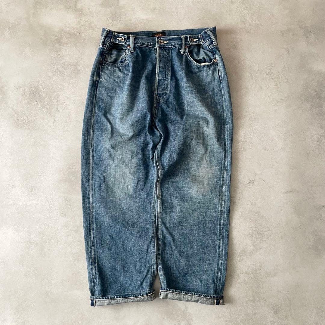 chimala WAIST ADJUSTABLE DENIM ビッグデニム 32