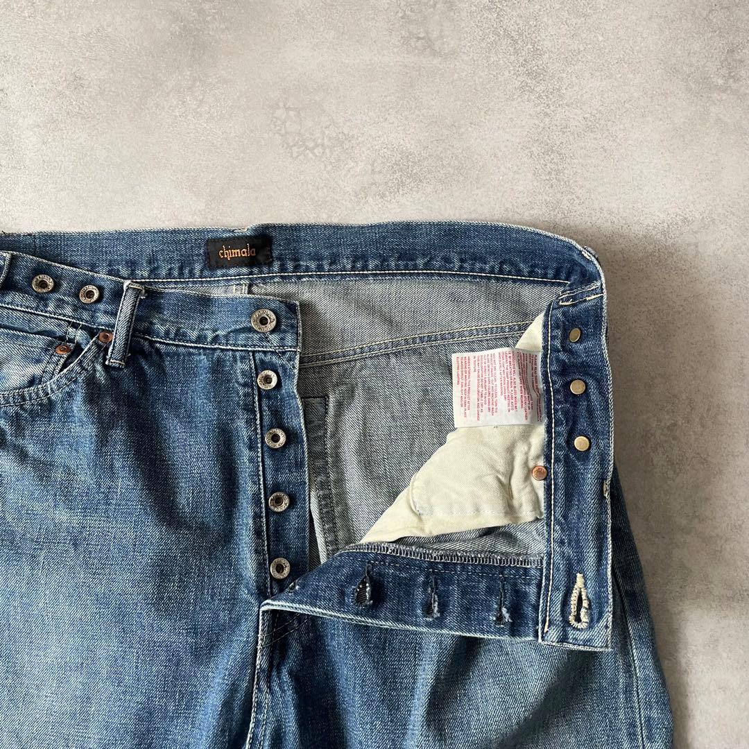 chimala WAIST ADJUSTABLE DENIM ビッグデニム 32