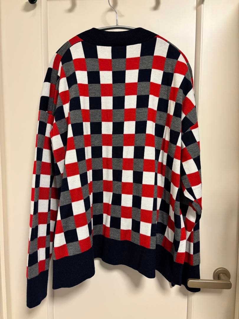 トップス jacquard knit cardigan