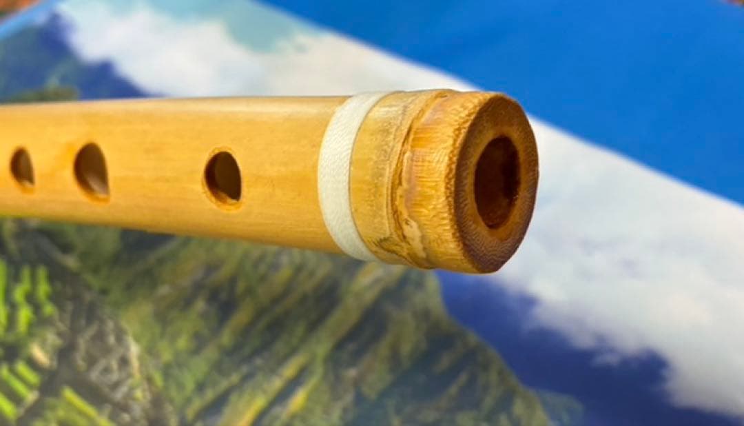 新品【ケーナ工房　奏（かなで）】ケーナ　G管　専用袋付　茶ルズ小川作　保証付 竹