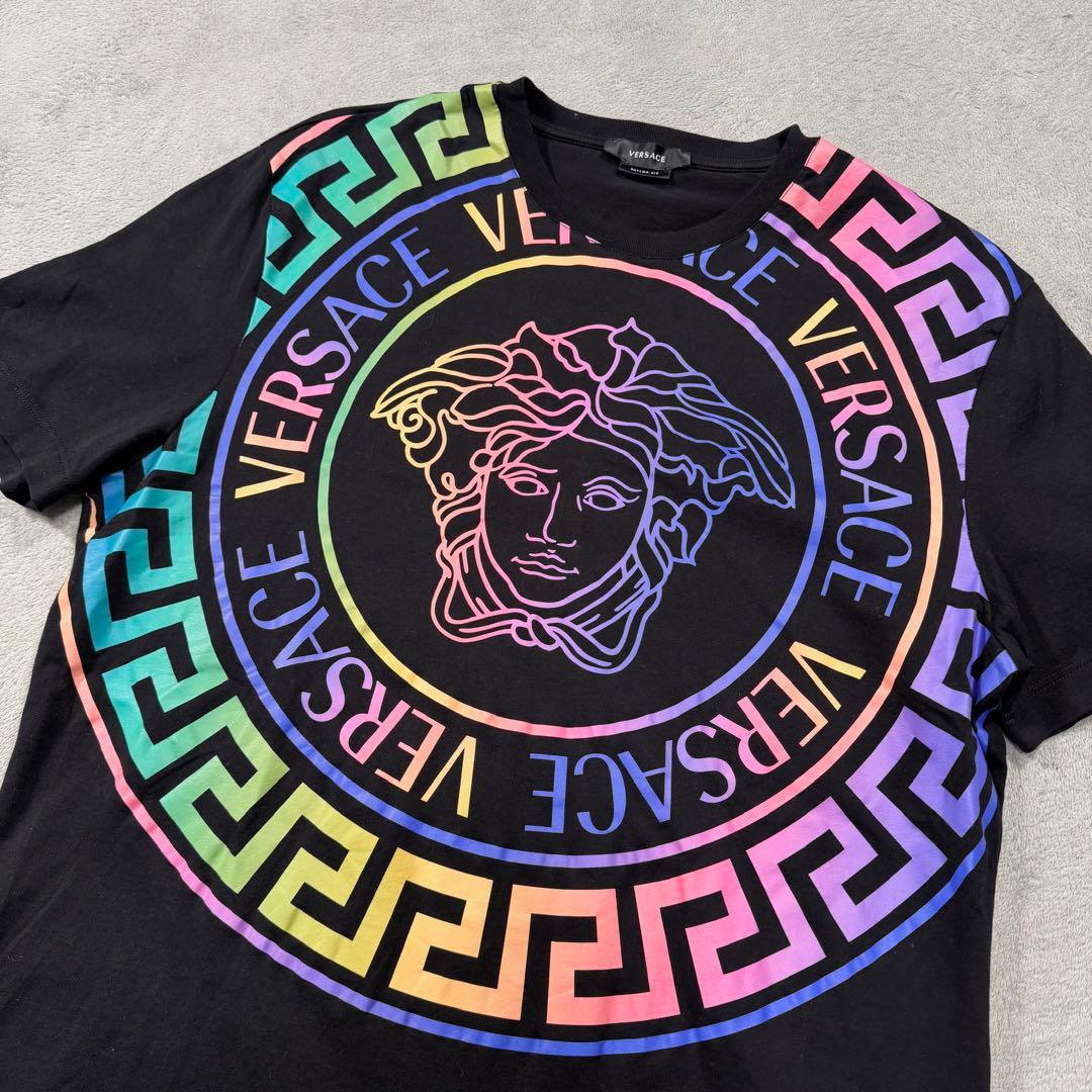 ヴェルサーチ　半袖Tシャツ　メデューサ　ブラック　L