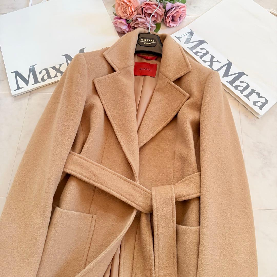 新品同様★MAX&Co. RUNAWAY ロングガウンコート キャメル 40